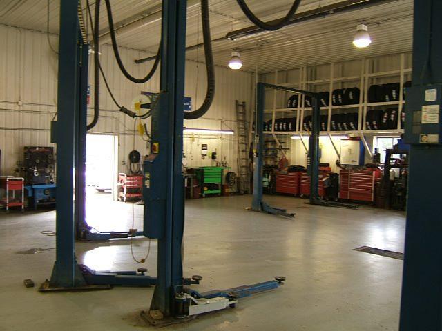 car service work area at cannon auto repair in cannon falls mn